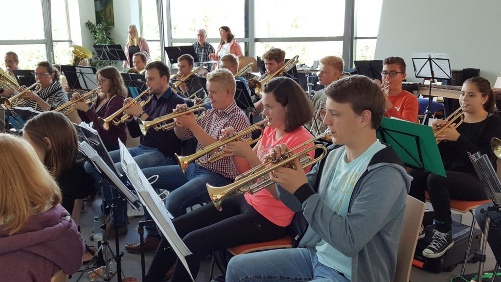 Langenberger Blaskapelle auf dem Probewochenende