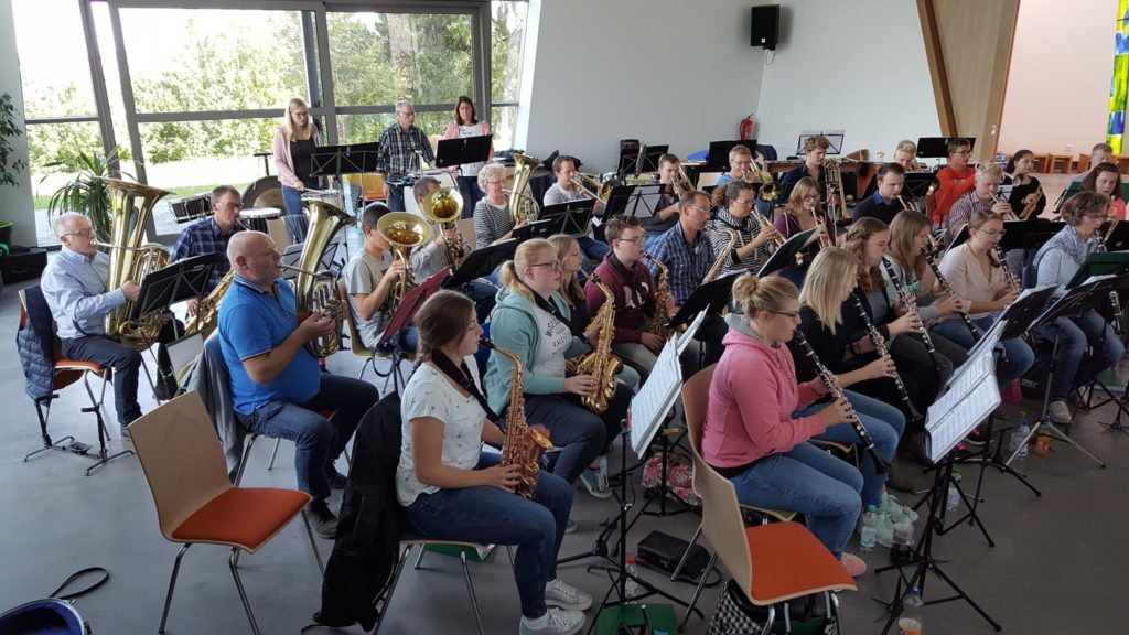 Langenberger Blaskapelle auf dem Probewochenende